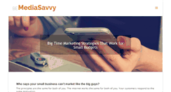 Desktop Screenshot of bemediasavvy.com