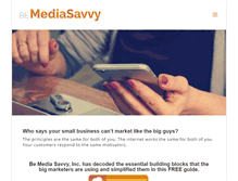 Tablet Screenshot of bemediasavvy.com